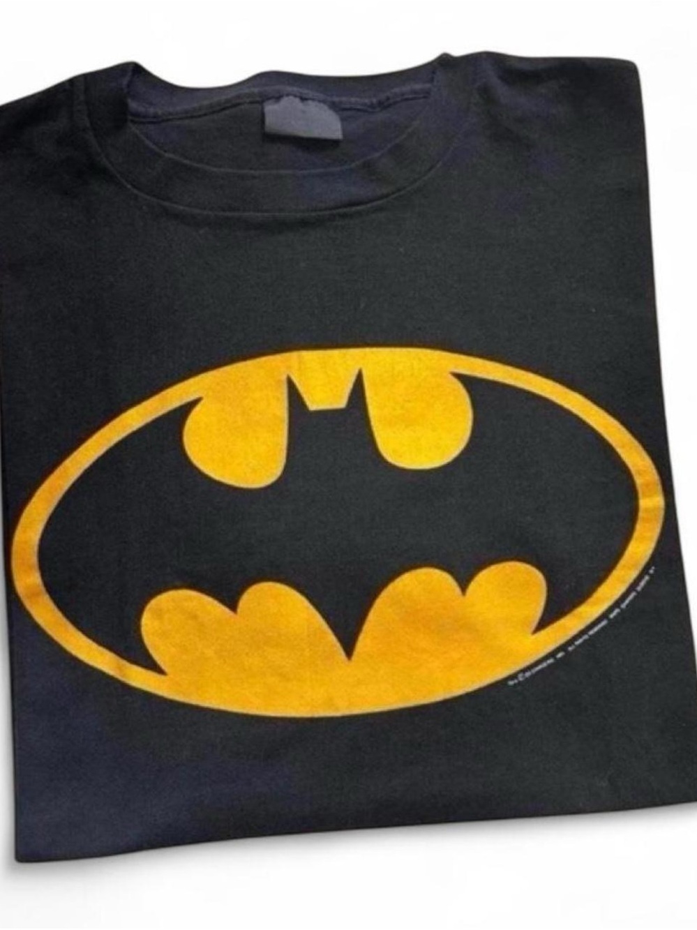 Vintage 1990s Black Batman Logo T-Shirt - changes brand XL